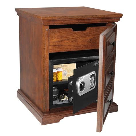 honeywell steel security safe in decorative cabinet|honeywell safety deposit box.